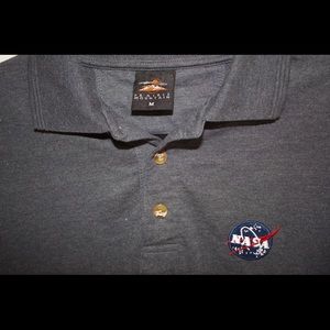 NASA polo shirt men’s Medium